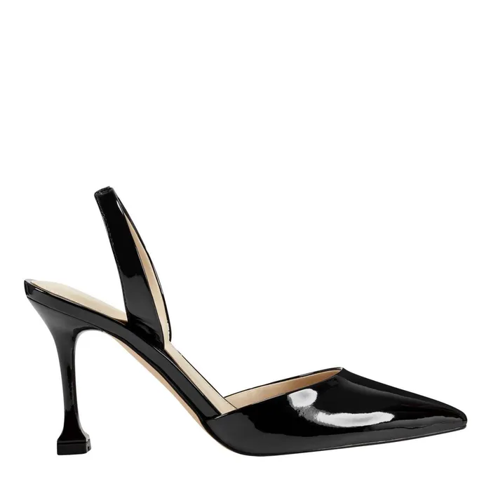 Women Hadya Slingback Pump Black Patent Marc Fisher Heels and Pumps