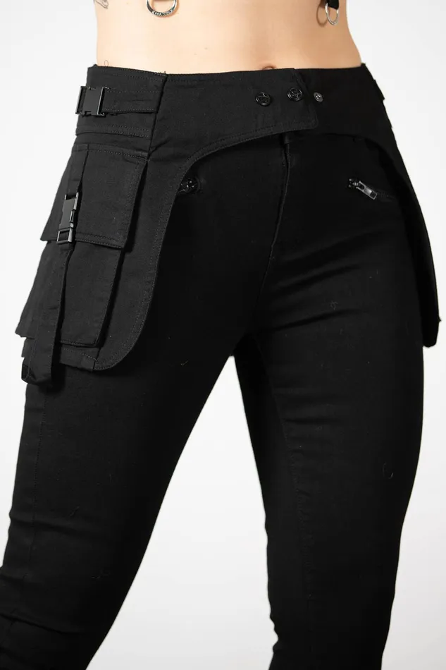 Women Harnesses and Belts Killstar Glitch Pocket Belt