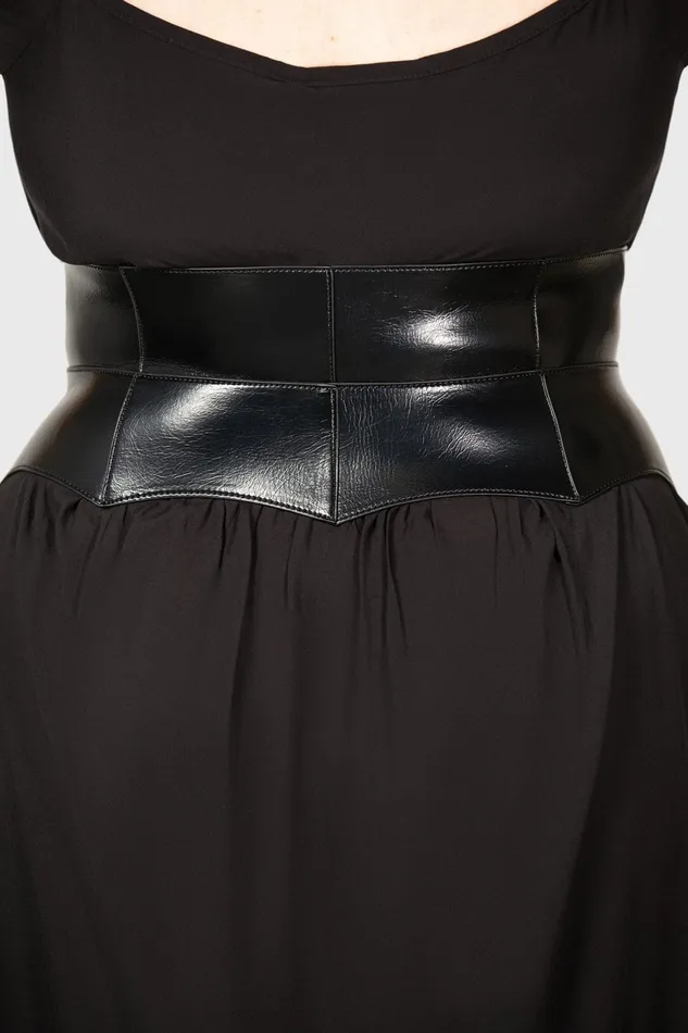 Women Harnesses and Belts Killstar Wetland Bat Peplum Corset