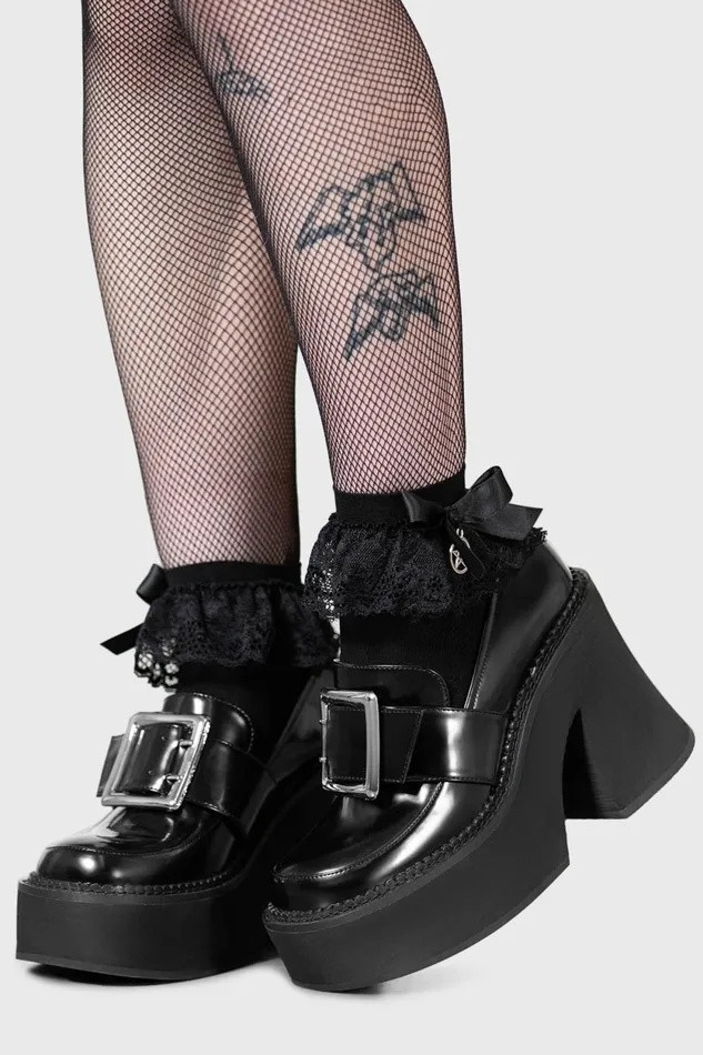 Women Heels Killstar Fright Club Loafer
