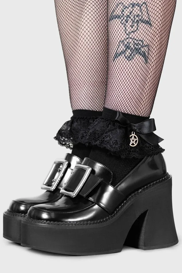 Women Heels Killstar Fright Club Loafer