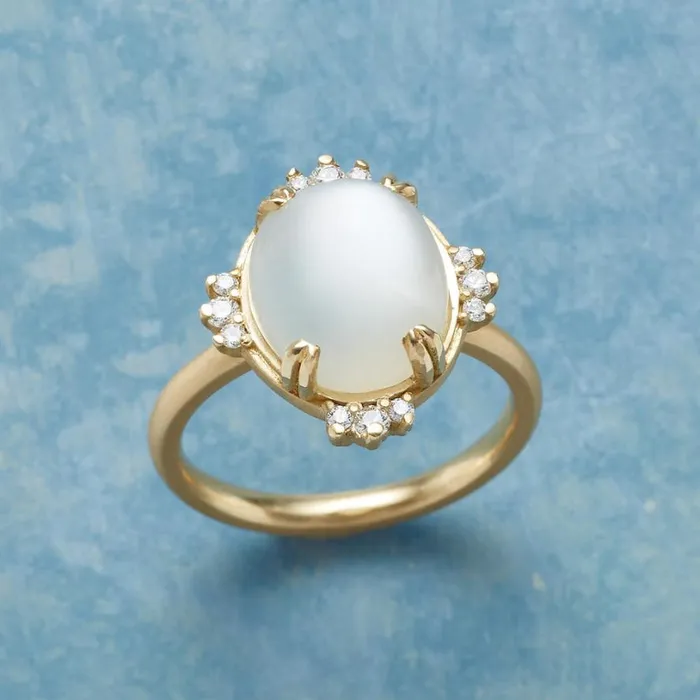 Women Hushabye Moonstone Ring Sundance Catalog Rings