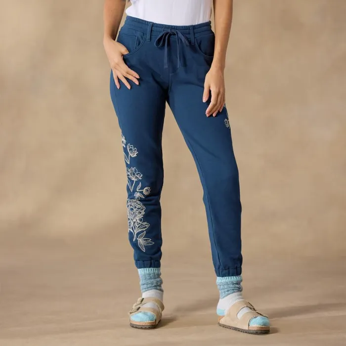 Women Ice Falls Joggers Indigo Sundance Catalog Pants and Shorts