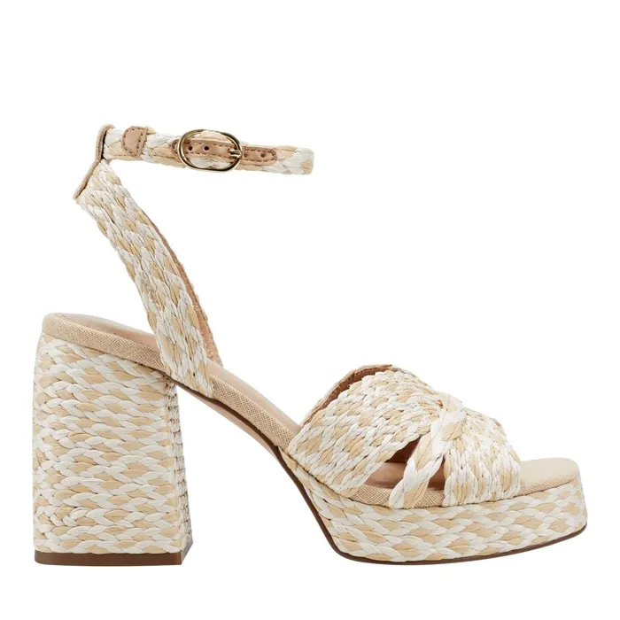 Women Janie Platform Sandal Light Natural Marc Fisher Sandals