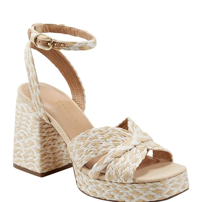 Women Janie Platform Sandal Light Natural Marc Fisher Sandals
