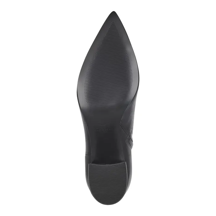 Women Jarli Pointy Ankle Bootie Black Leather Marc Fisher Casual Boots