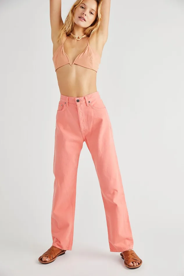 Women Jeans Free People AGOLDE Pinch Waist 90s Jean Calypso