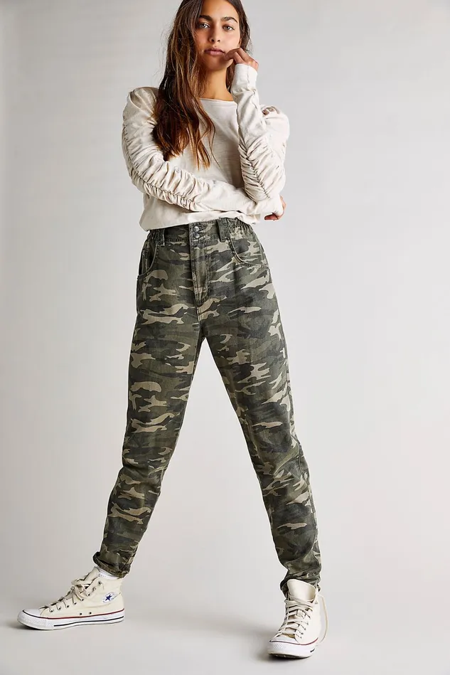 Women Jeans Free People OneTeaspoon Pioneer Skinny Jeans Camo