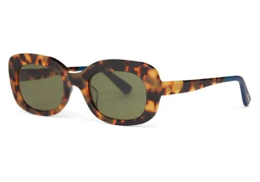 Women Jules Blonde Tortoisebottle Green TOMS Sunglasses