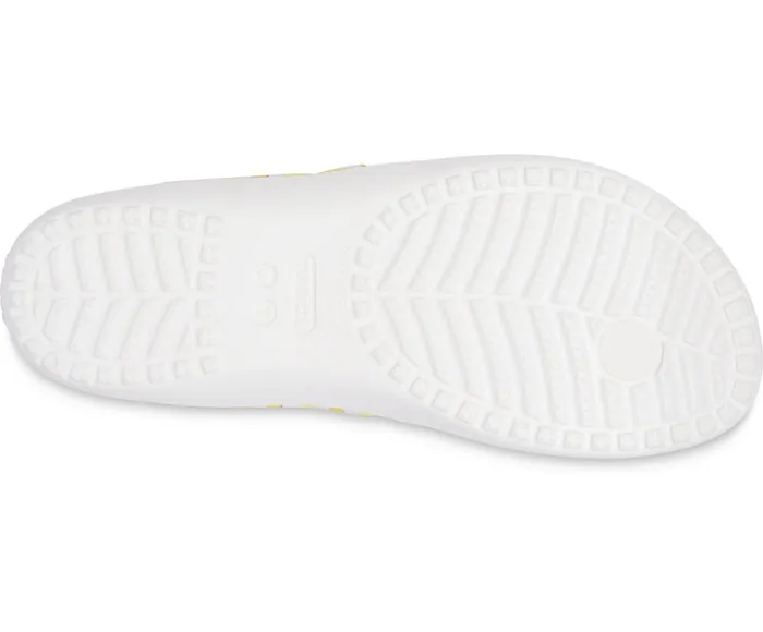 Women Kadee II Printed Flip White Yellow Daisy Crocs Sandals