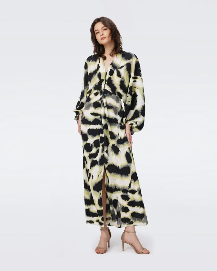 Women Kason Dress Wild Thing Shadow Green DVF Dresses