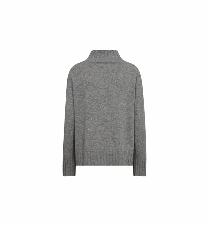 Women Knits MOS MOSH MMAima Cashmere Highneck Knit Sharkskin