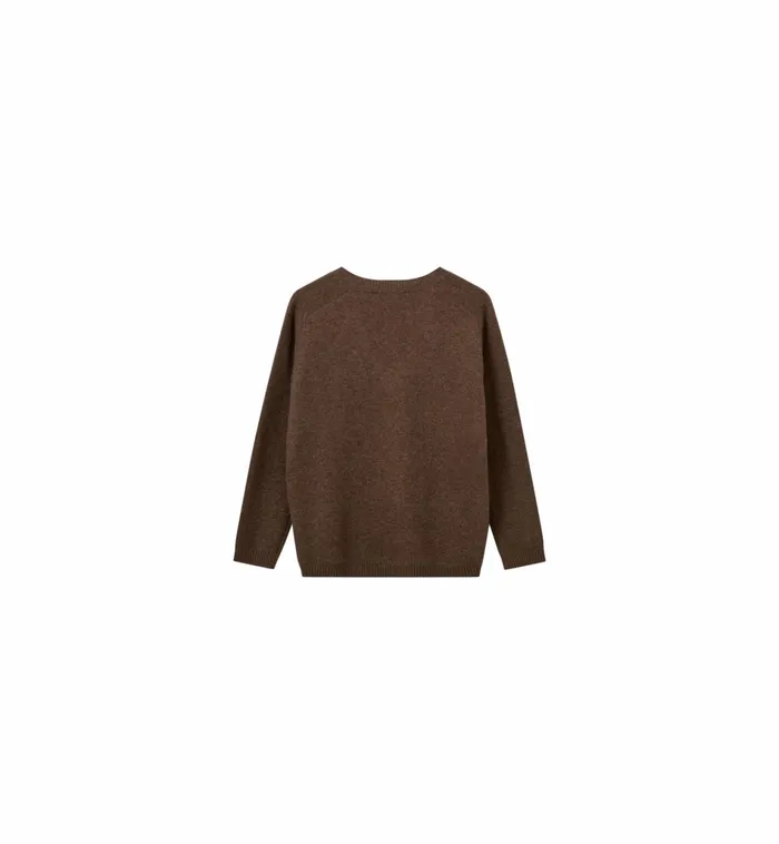 Women Knits MOS MOSH MMArlie Cashmere VNeck Knit Rain Drum