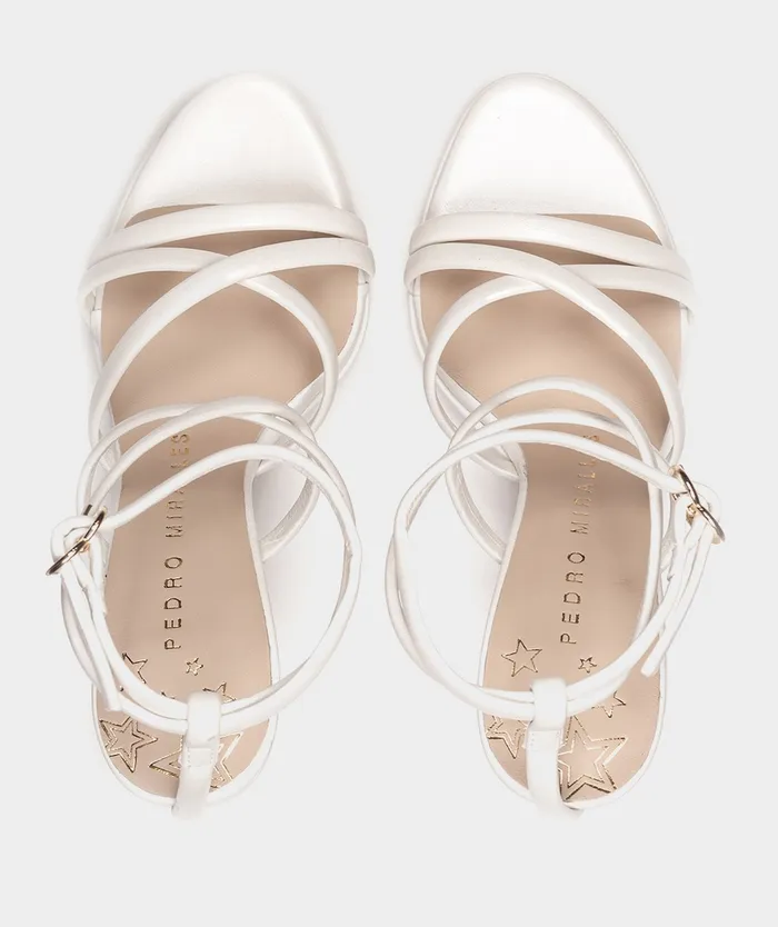 Women Las Vegas White 8211 Heeled Sandals Pedro Miralles
