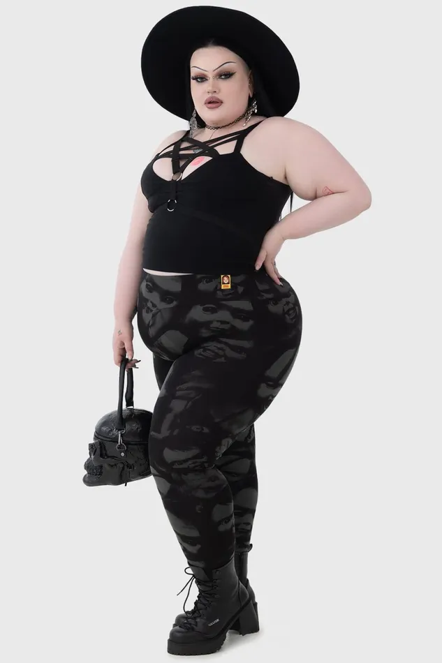 Women Leggings Killstar Eat Your Heart Out Leggings