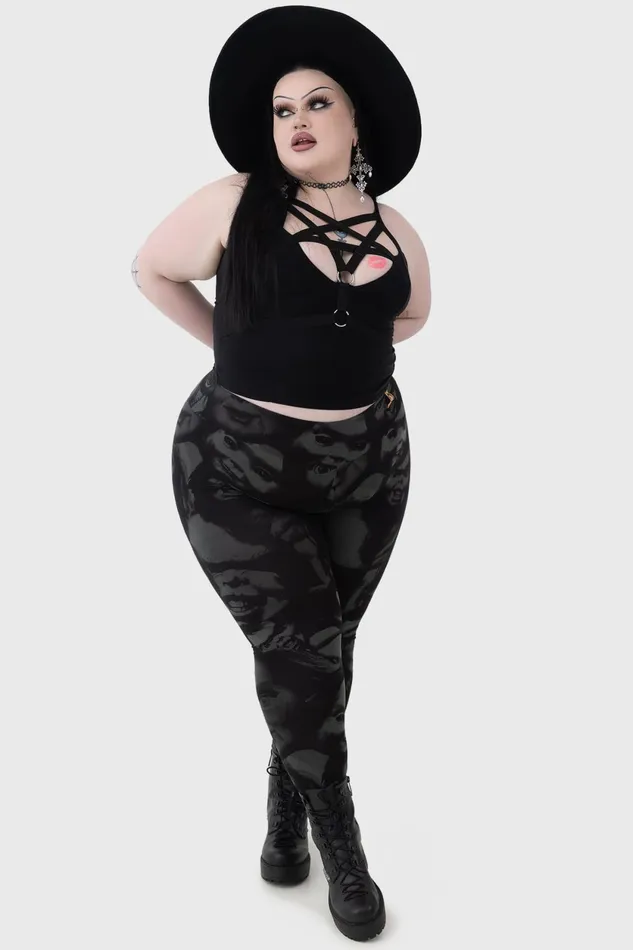 Women Leggings Killstar Eat Your Heart Out Leggings