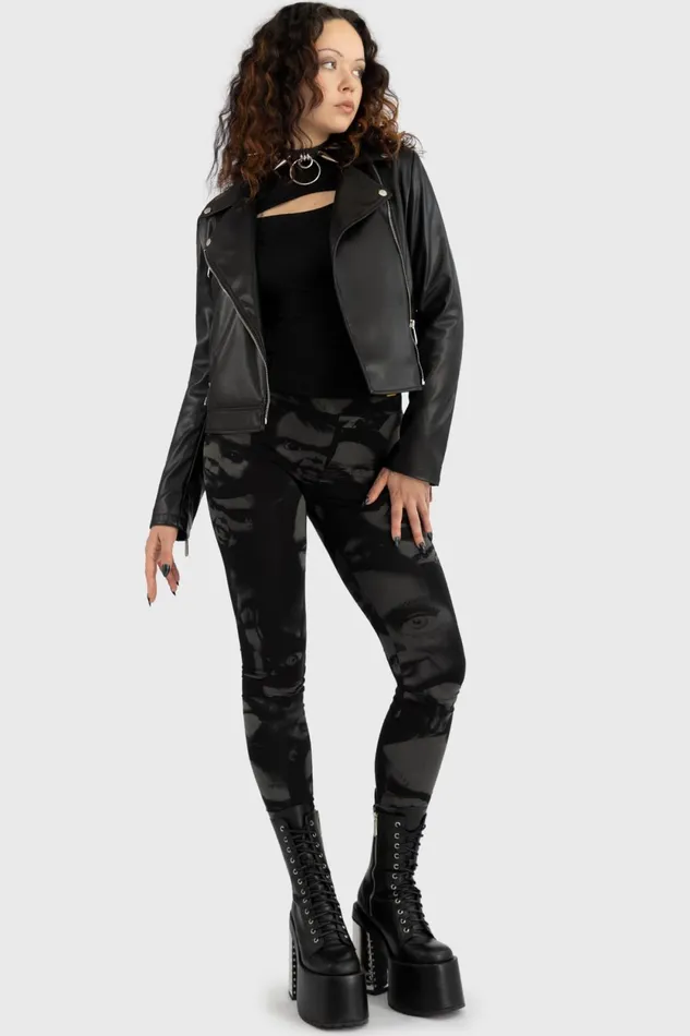 Women Leggings Killstar Eat Your Heart Out Leggings