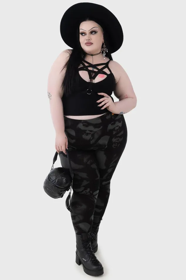 Women Leggings Killstar Eat Your Heart Out Leggings