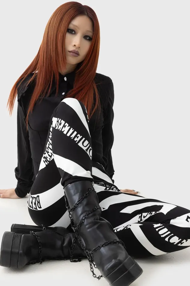 Women Leggings Killstar Vertigo Spiral Leggings
