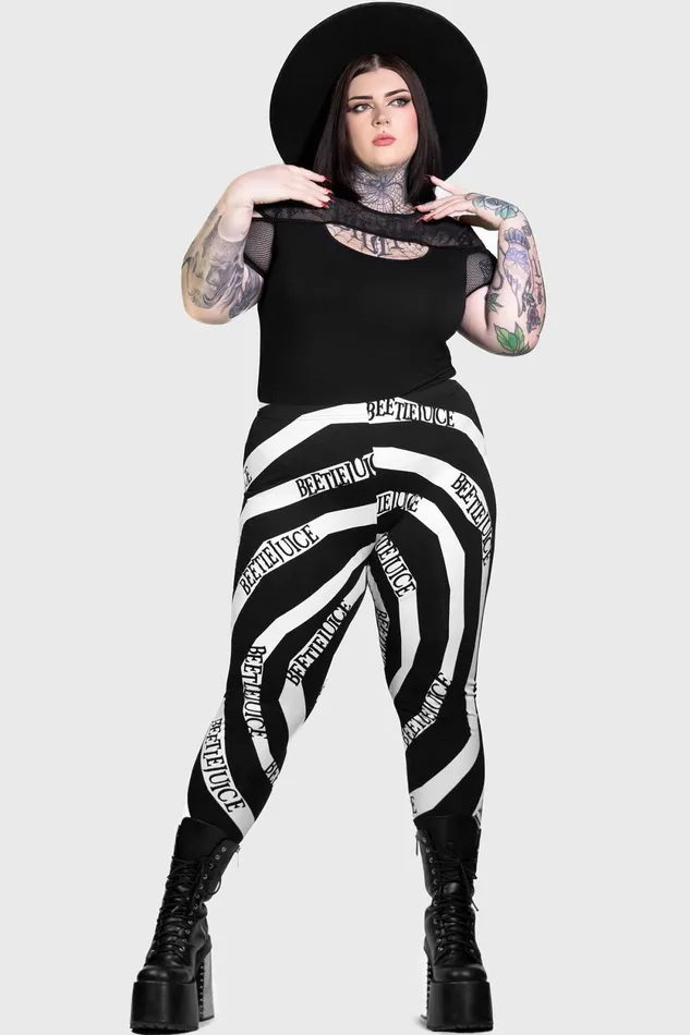 Women Leggings Killstar Vertigo Spiral Leggings