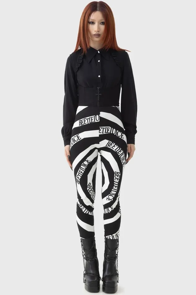 Women Leggings Killstar Vertigo Spiral Leggings