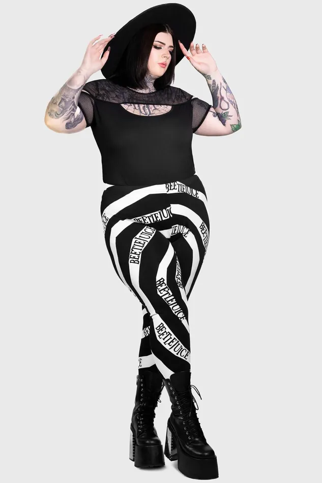 Women Leggings Killstar Vertigo Spiral Leggings