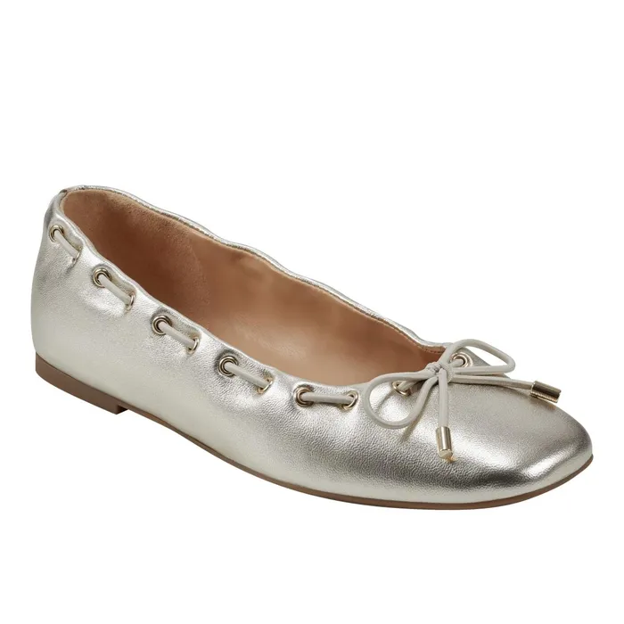 Women Letizia SlipOn Casual Flat Platino Marc Fisher Loafers and Flats