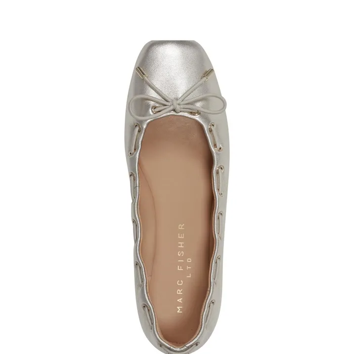 Women Letizia SlipOn Casual Flat Platino Marc Fisher Loafers and Flats