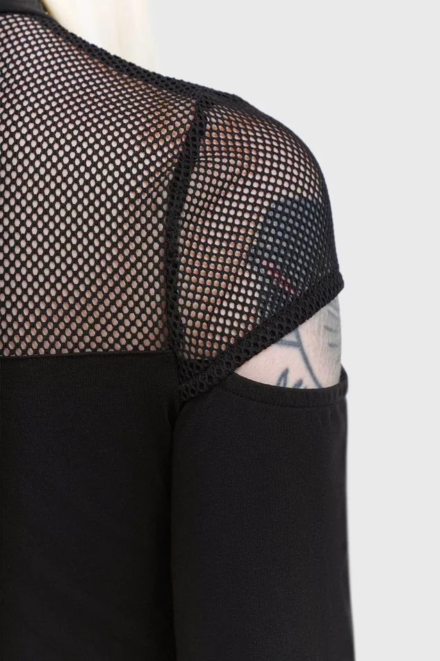 Women Long Sleeves Killstar Miss Masher Top