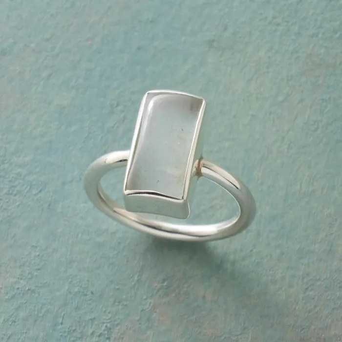 Women Long View Aquamarine Ring Sundance Catalog Rings