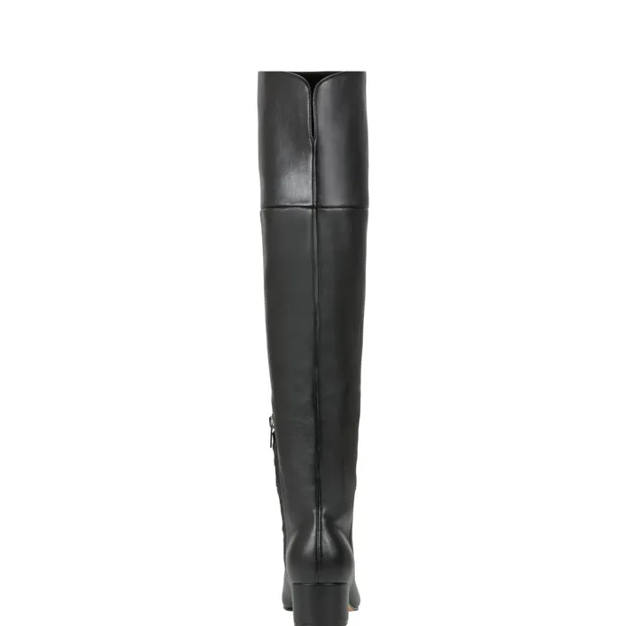 Women Lottie Over The Knee Boot Smooth Black Marc Fisher Boots