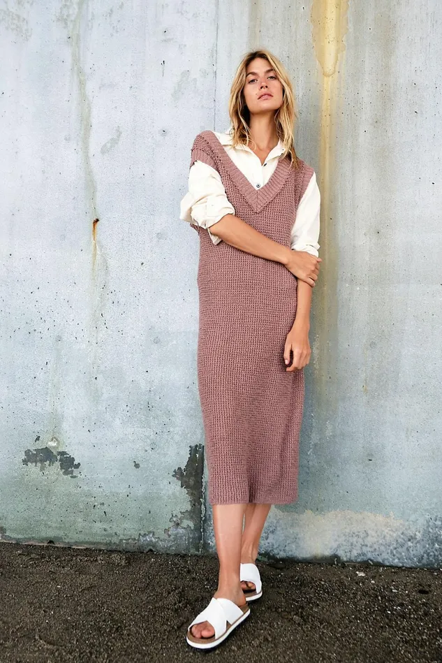 Women Loungewear Free People G2g Midi Dress Plum Dust
