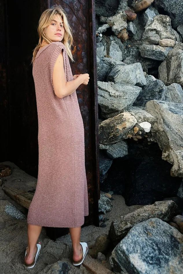 Women Loungewear Free People G2g Midi Dress Plum Dust