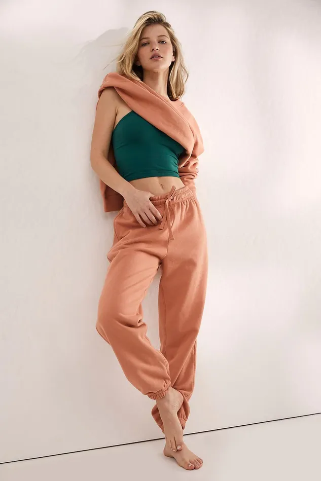 Women Loungewear Free People Recycled Fleece Sweatpants Clay