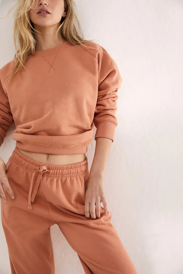 Women Loungewear Free People Recycled Fleece Sweatpants Clay