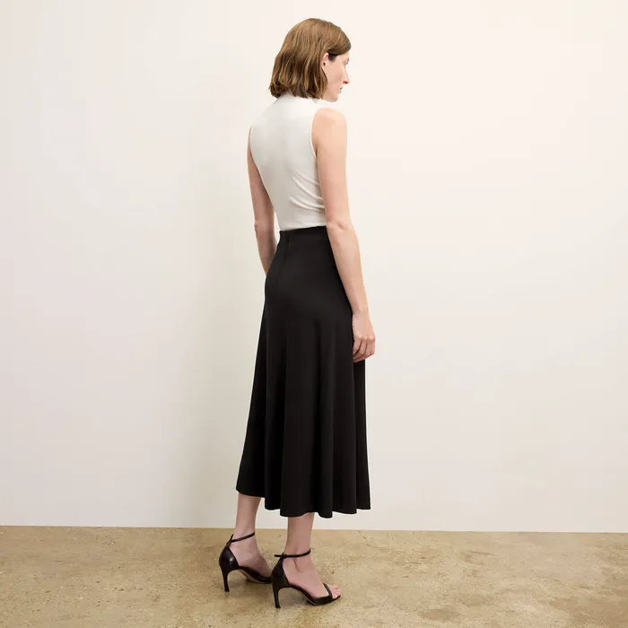 Women M M LaFleur The Misty Skirt 8211 Italian Jersey Black Skirts