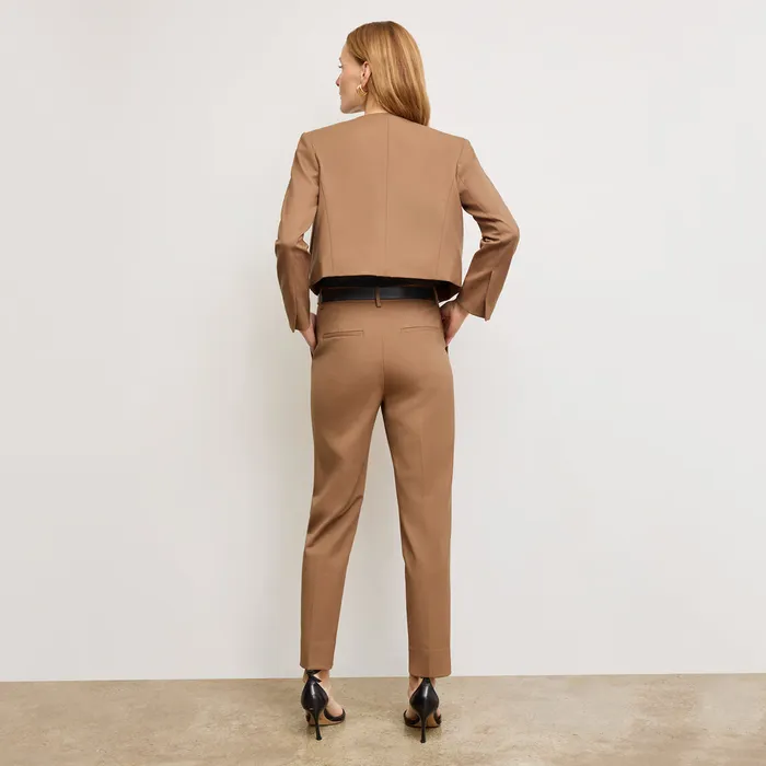 Women M M LaFleur The Neale Jacket 8211 Wool Twill Camel Suiting