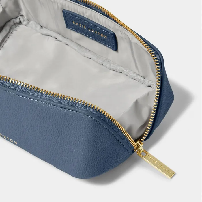 Women Makeup and Wash Bags Katie Loxton Small Personalised Makeup Bag In Navy