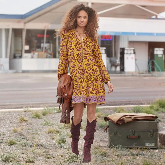 Women Maras Dress Gold Flake Sundance Catalog Dresses and Jumpsuits