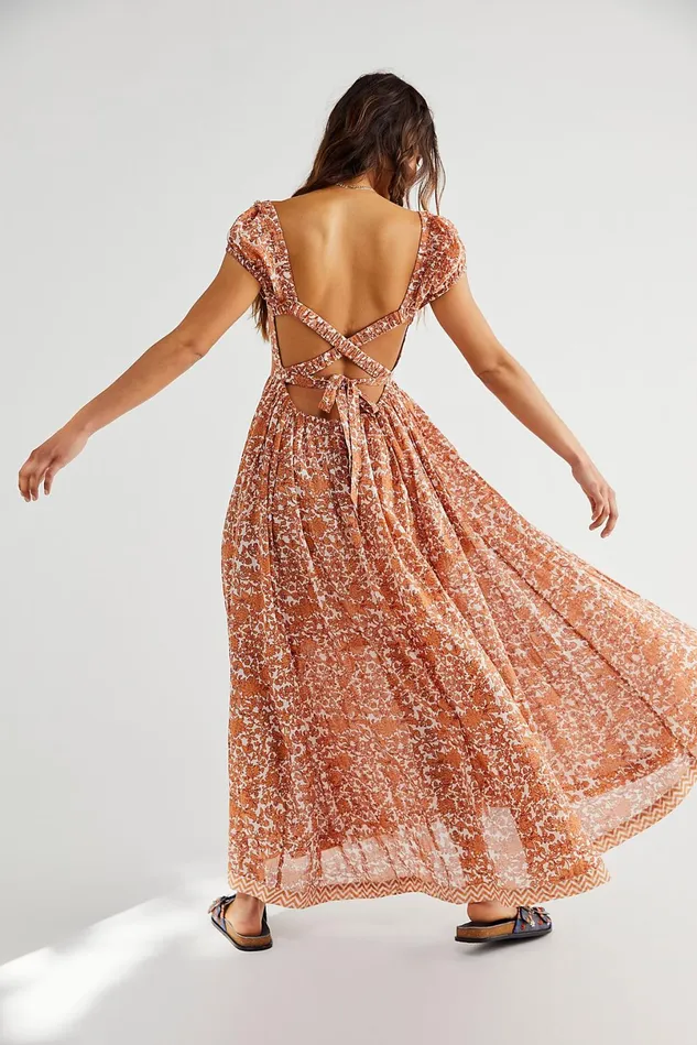 Women Maxi Dresses Free People Ultraviolet Dress Tea Combo
