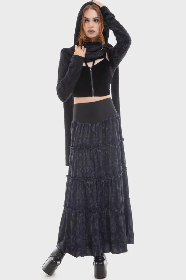Women Maxi Skirts Killstar Half Vamp Maxi Skirt