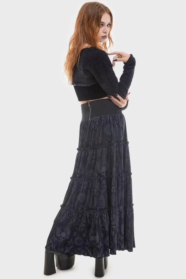 Women Maxi Skirts Killstar Half Vamp Maxi Skirt