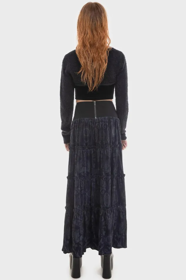 Women Maxi Skirts Killstar Half Vamp Maxi Skirt