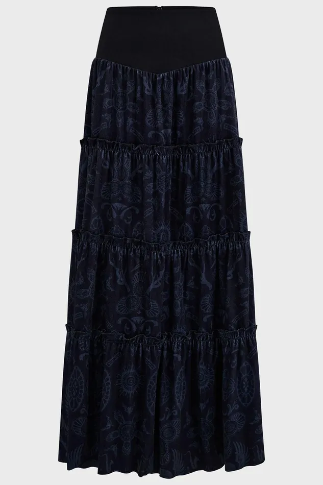 Women Maxi Skirts Killstar Half Vamp Maxi Skirt