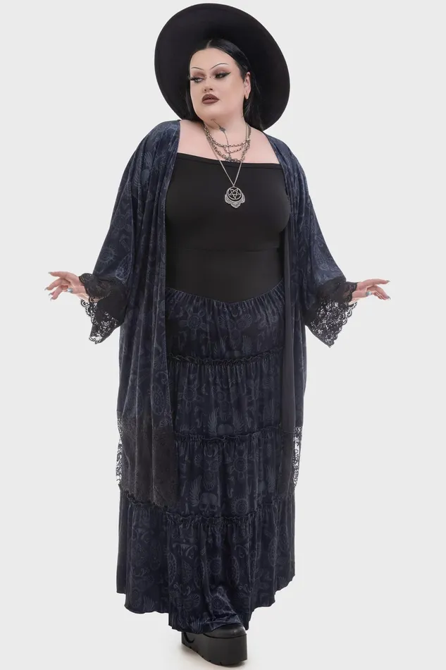 Women Maxi Skirts Killstar Half Vamp Maxi Skirt