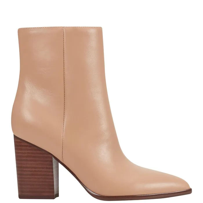 Women Melysa Dress Bootie Light Natural Leather Marc Fisher Dress Boots