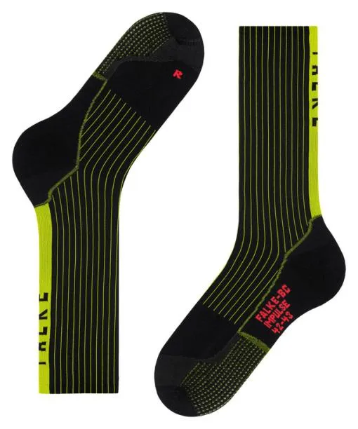 WomenMen BC Impulse Unisex Biking Socks Black FALKE Cycling Socks