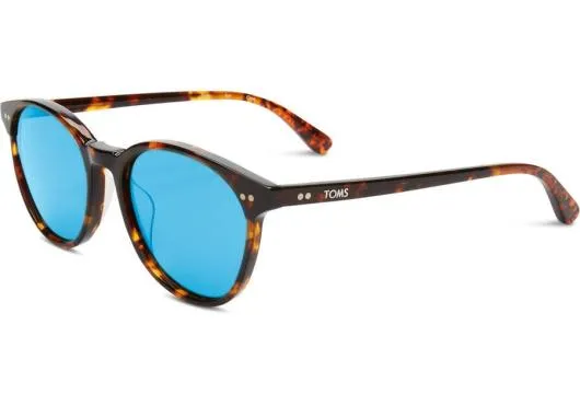 WomenMen Bellini Whiskey Tortoiseblack Diamond Mirror TOMS Sunglasses