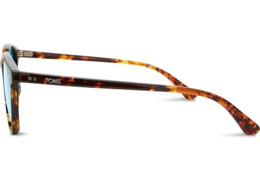WomenMen Bellini Whiskey Tortoiseblack Diamond Mirror TOMS Sunglasses
