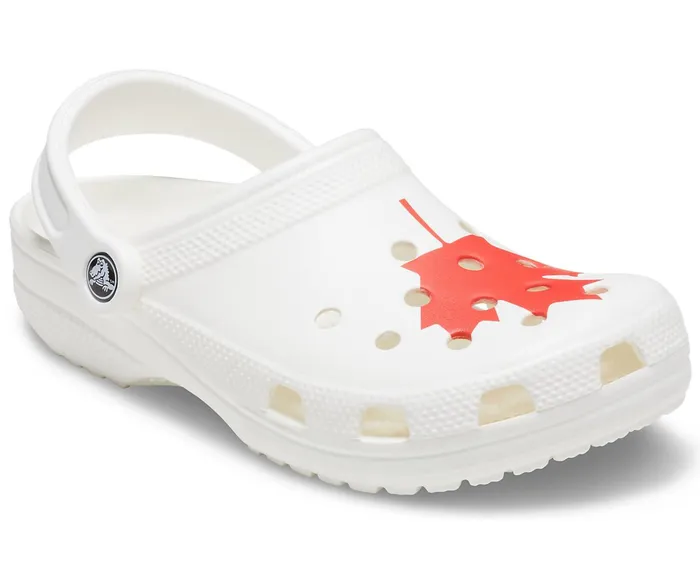 WomenMen Classic Canadian Flag Clog White Crocs Clogs